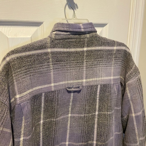 Vintage 90s Plaid Button Up Shirt Mens Large Protest Purple Grunge Nirvana - Picture 8 of 14